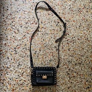 Small black cross body clutch